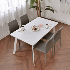 노디 사각 스틸 세라믹 식탁 테이블 1400